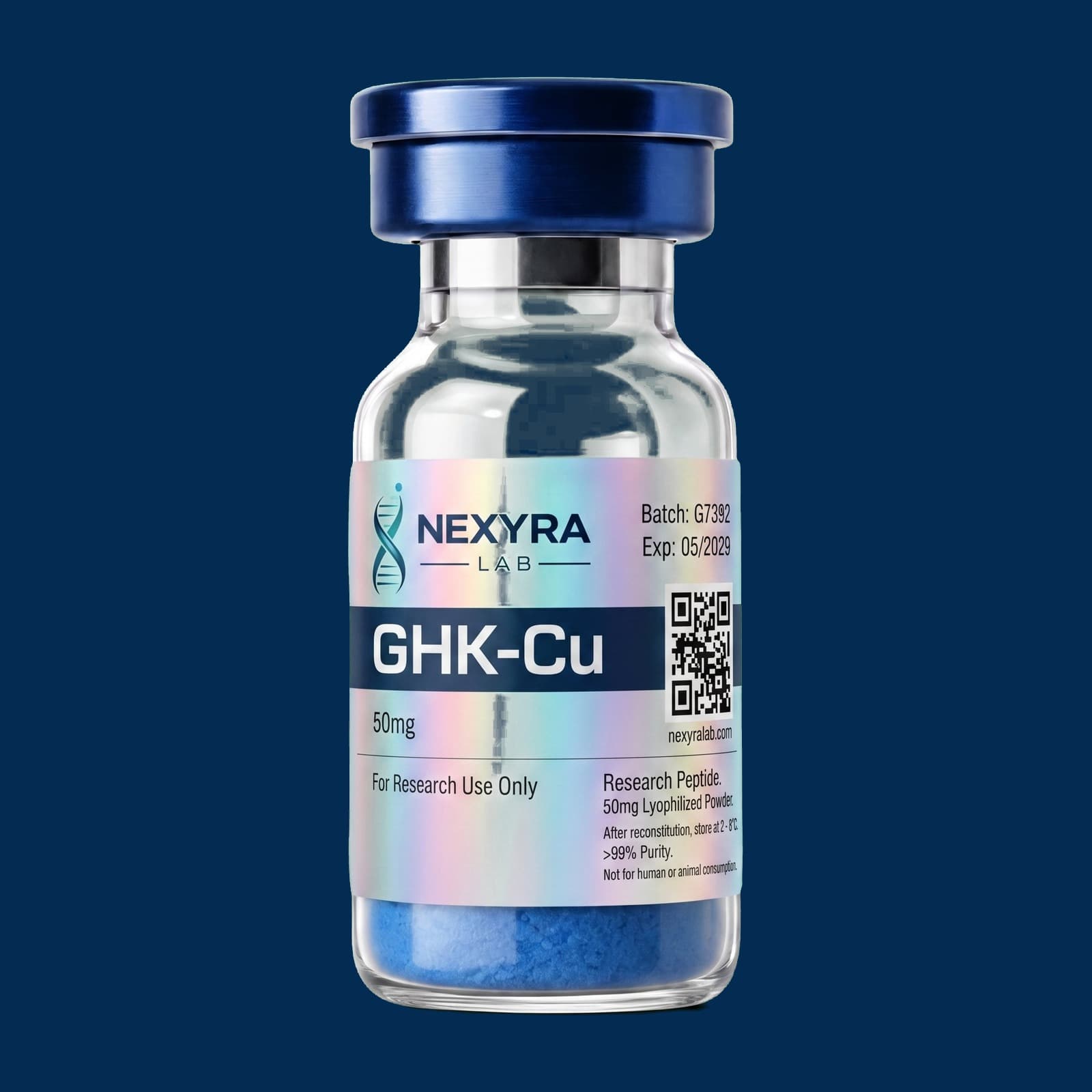GHK-Cu (Copper Peptide) — Nexyra Lab research vial