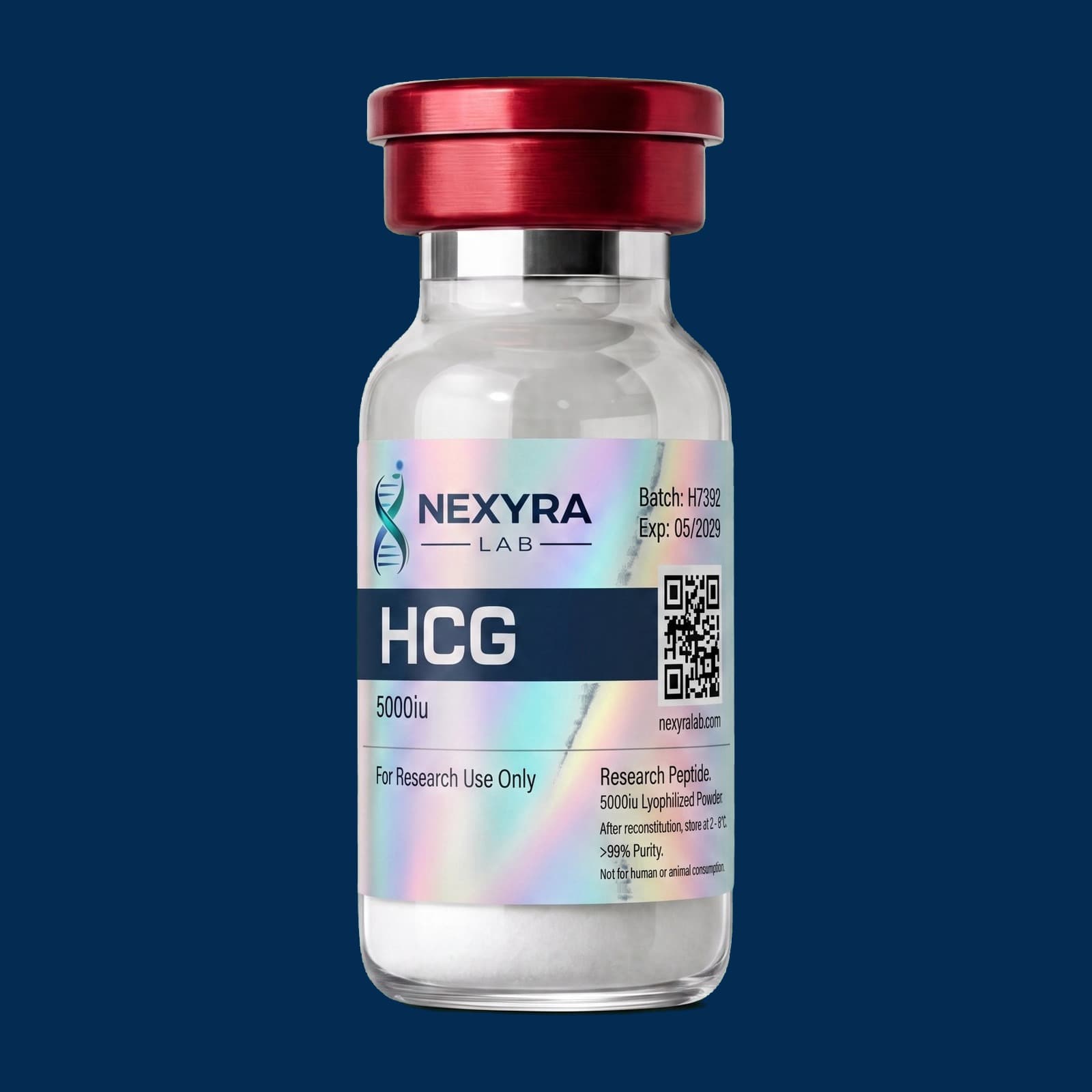 HCG (Human Chorionic Gonadotropin) — Nexyra Lab research vial